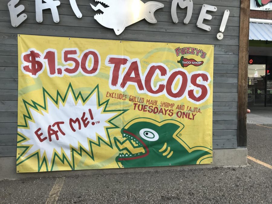 Fuzzys Tacos top the list of places that offer student specials