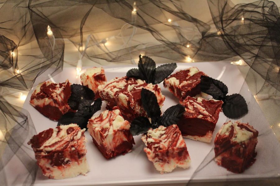 Dead Velvet Fudge adds a spooky look to your halloween sweet tooth