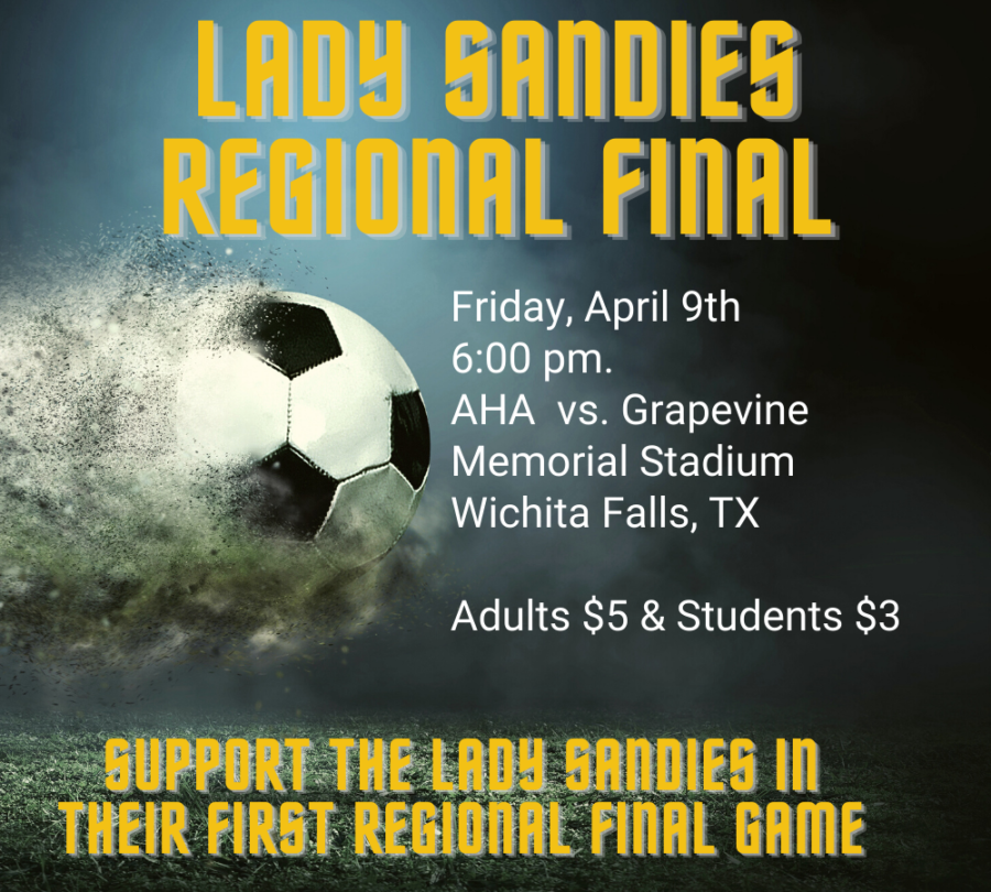 Lady Sandies Regional Final information